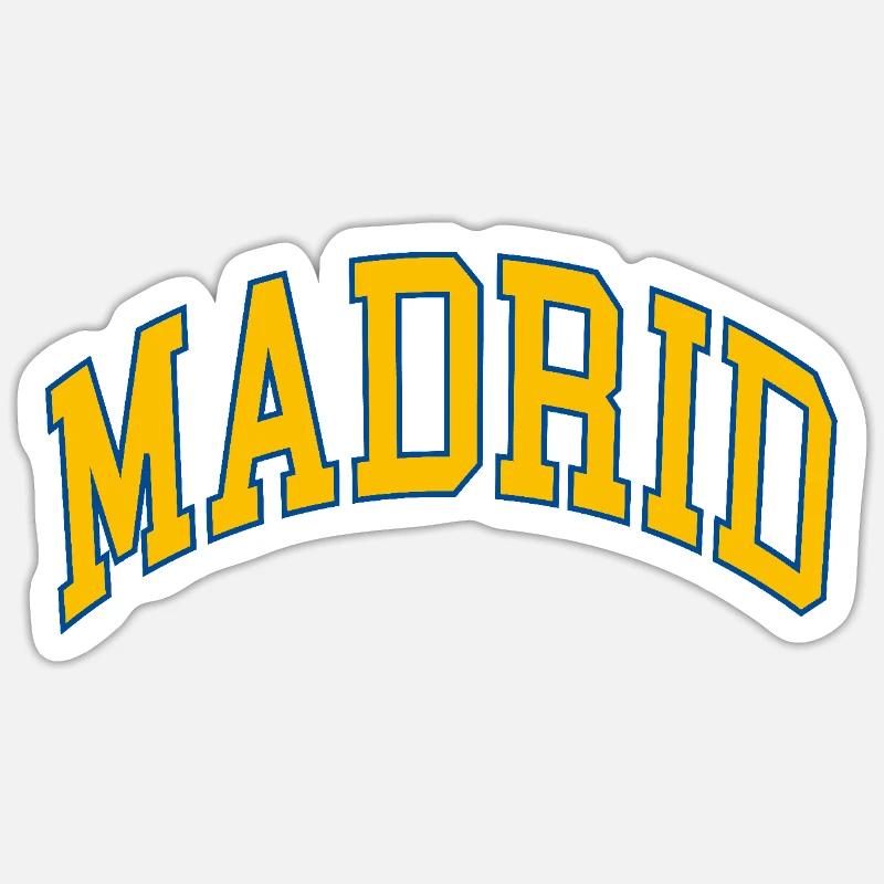 Madrid - Sticker taille S (10 x 10 cm) - blanc mat
