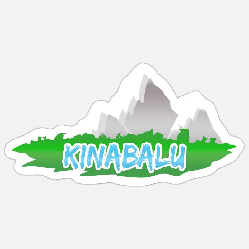 Kinabalu as Kinabalu - Sticker size S (10 x 10 cm) - white matte