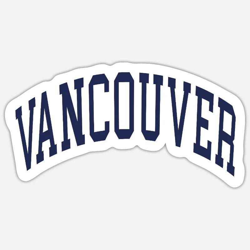 Vancouver - Sticker taille S (10 x 10 cm) - blanc mat