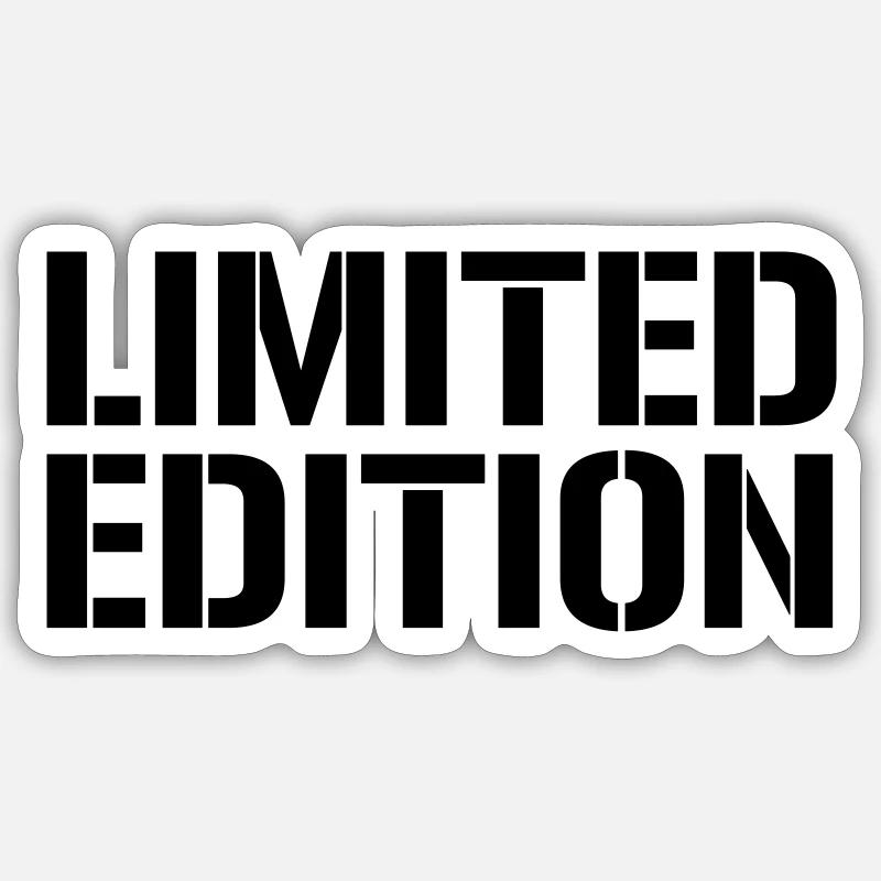 limited edition 2 - Sticker Größe S (10 x 10 cm) - Mattweiß