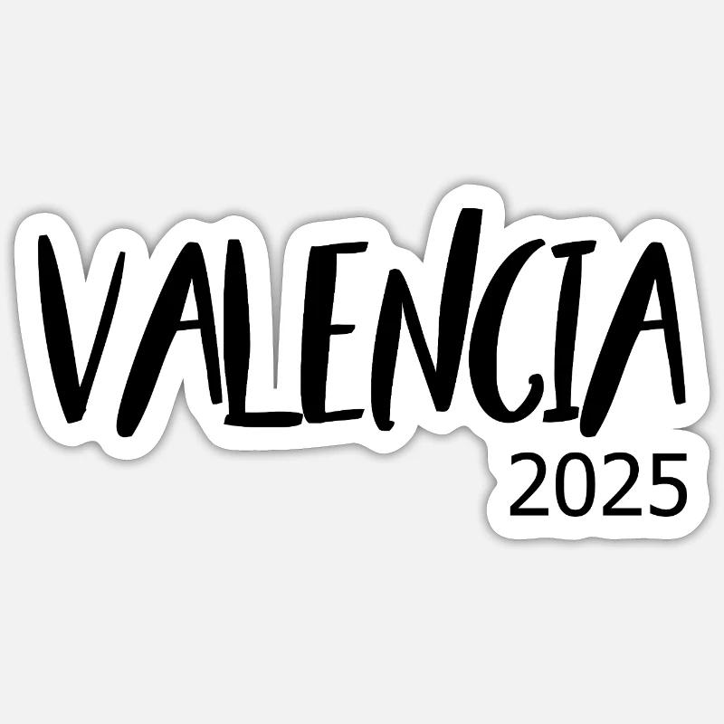 Valence 2025 - Sticker taille S (10 x 10 cm) - blanc mat