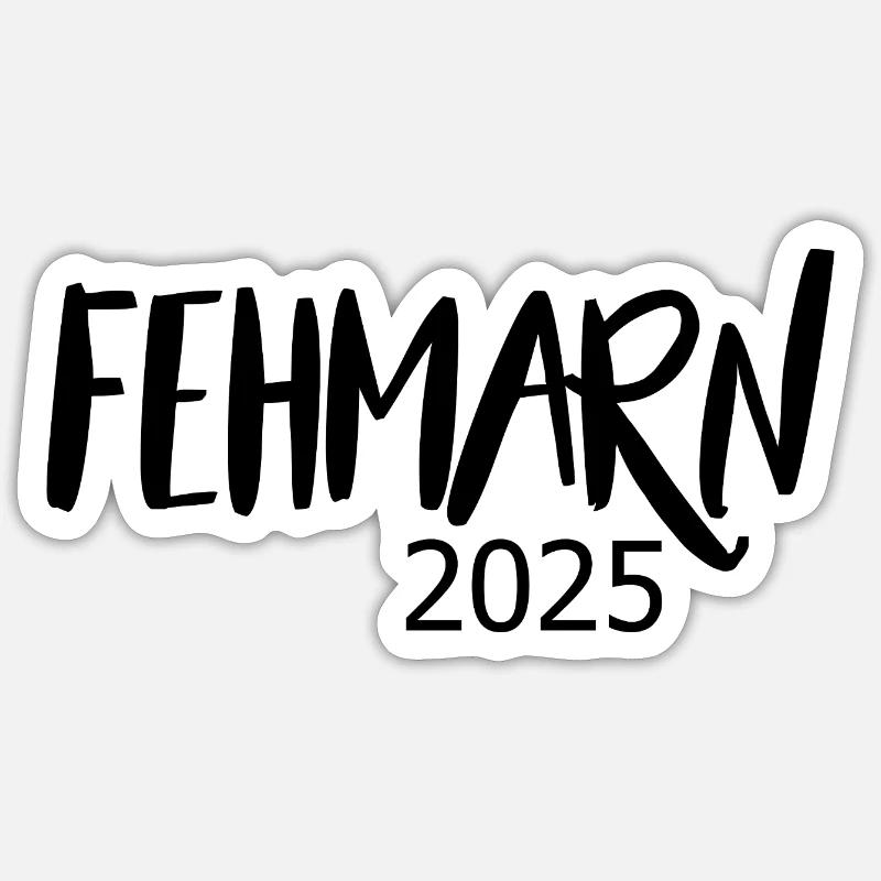 Fehmarn 2025 - Sticker Größe S (10 x 10 cm) - Mattweiß