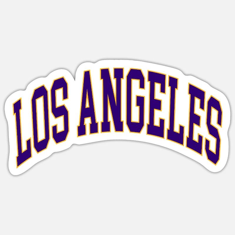 Los Angeles - Sticker Größe S (10 x 10 cm) - Mattweiß