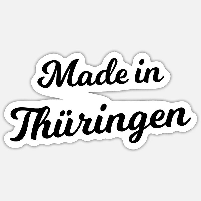 Thuringia in East Germany Sticker size S (10 x 10 cm)