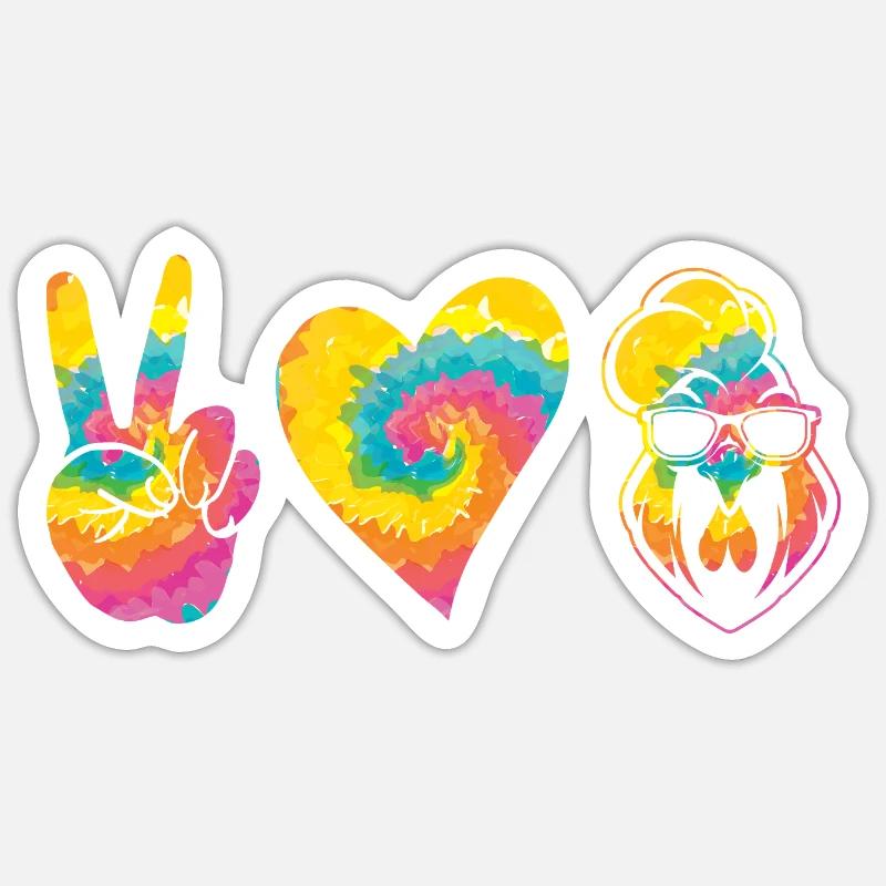 Chicken Rooster - Sticker size S (10 x 10 cm) - white matte