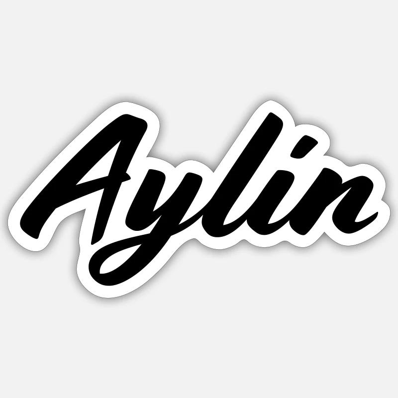 Aylin First Name Name Gift Sticker size S (10 x 10 cm)