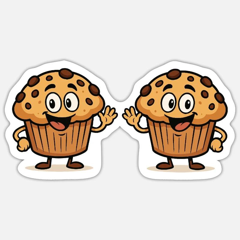 Muffin Comic 2 Sticker size S (10 x 10 cm)