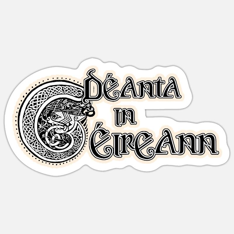 Deanta In Eireann - Sticker size S (10 x 10 cm) - white matte