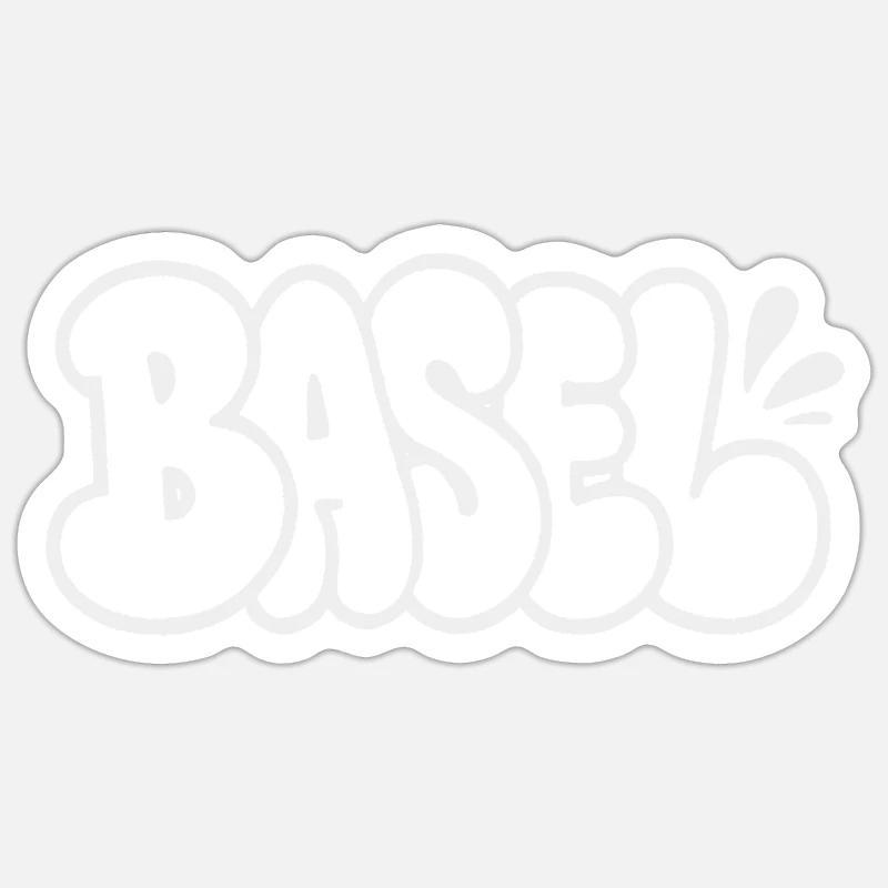Graffiti de Bâle Throwie Sticker taille S (10 x 10 cm)