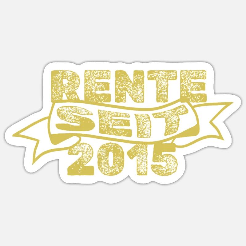 2015 2015 - Sticker taille S (10 x 10 cm) - blanc mat