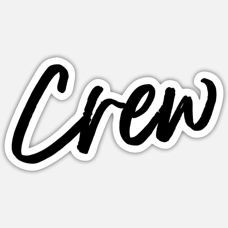 équipage - Sticker taille S (10 x 10 cm) - blanc mat