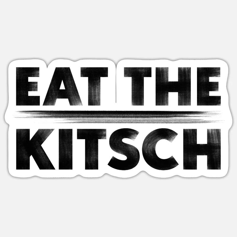 ISS DEN KITSCH Sticker Größe S (10 x 10 cm)