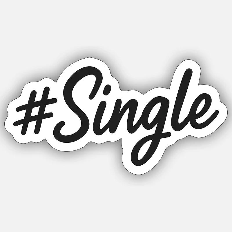 #Single – Conception d’une déclaration en écriture manuscrite Sticker taille S (10 x 10 cm)