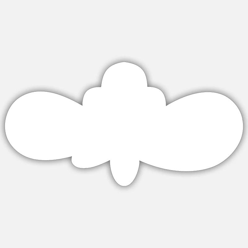 Conception d’ornement - Sticker taille S (10 x 10 cm) - blanc mat
