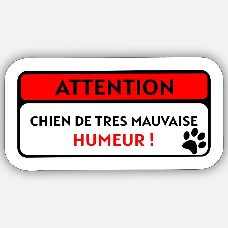 humeur - Sticker taille S (10 x 10 cm) - blanc mat