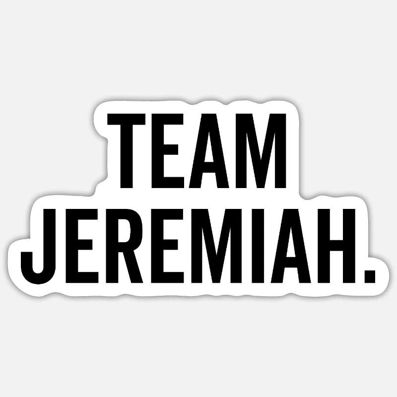 L’équipe Jeremiah - Sticker taille S (10 x 10 cm) - blanc mat
