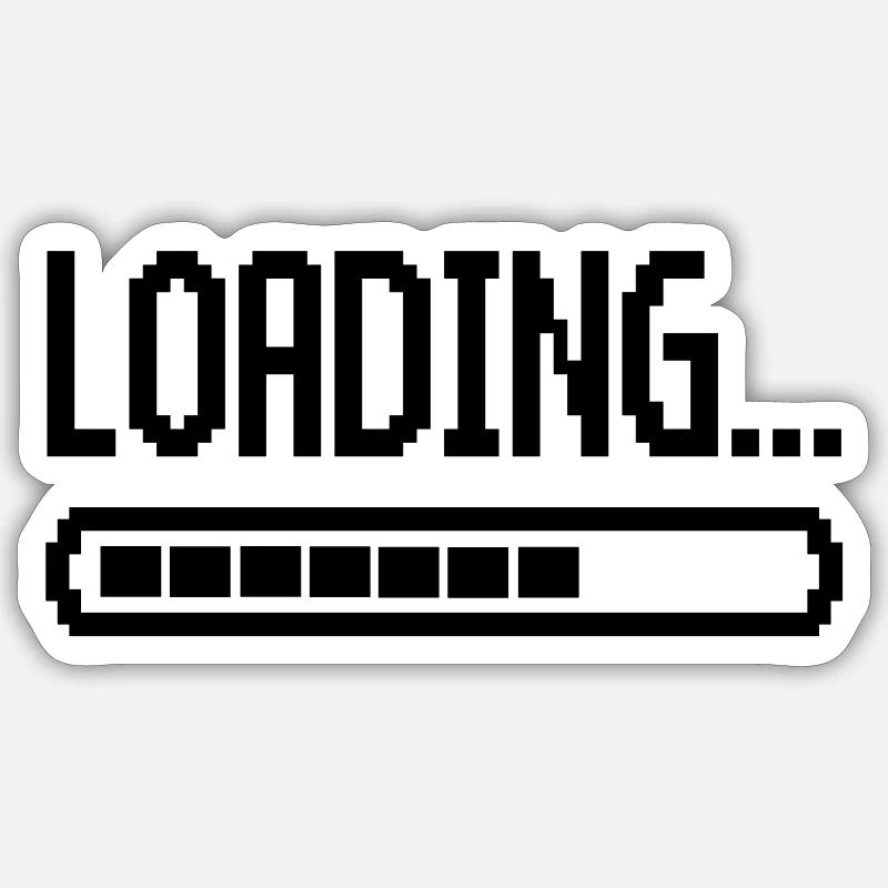 loading bar Sticker size S (10 x 10 cm)