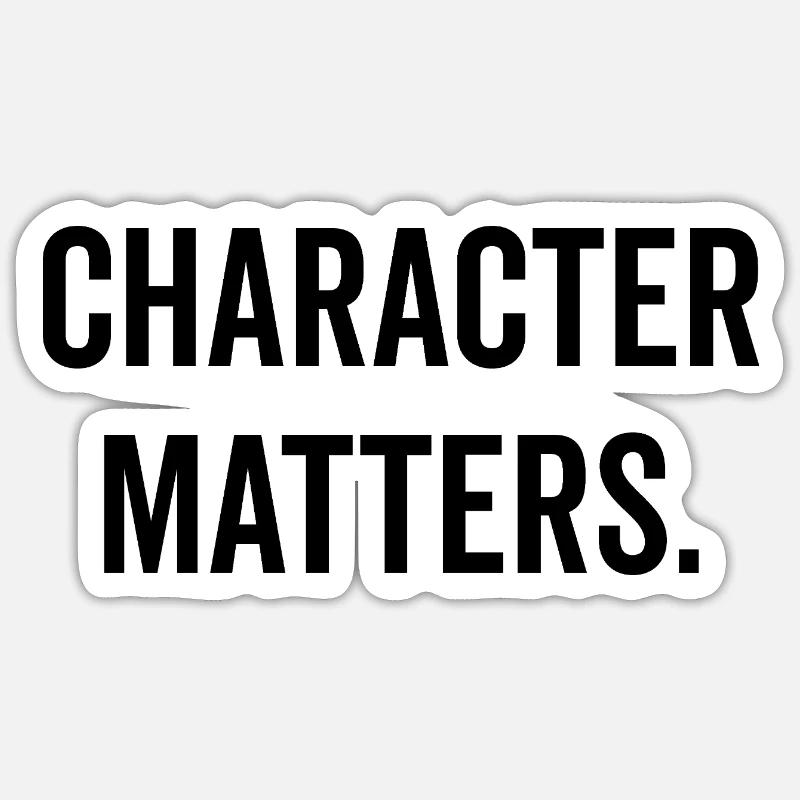 Character Matters Sticker size S (10 x 10 cm)