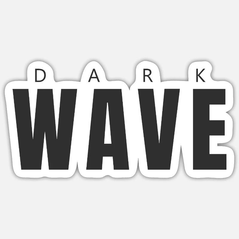 Dark Wave - Sticker size S (10 x 10 cm) - white matte