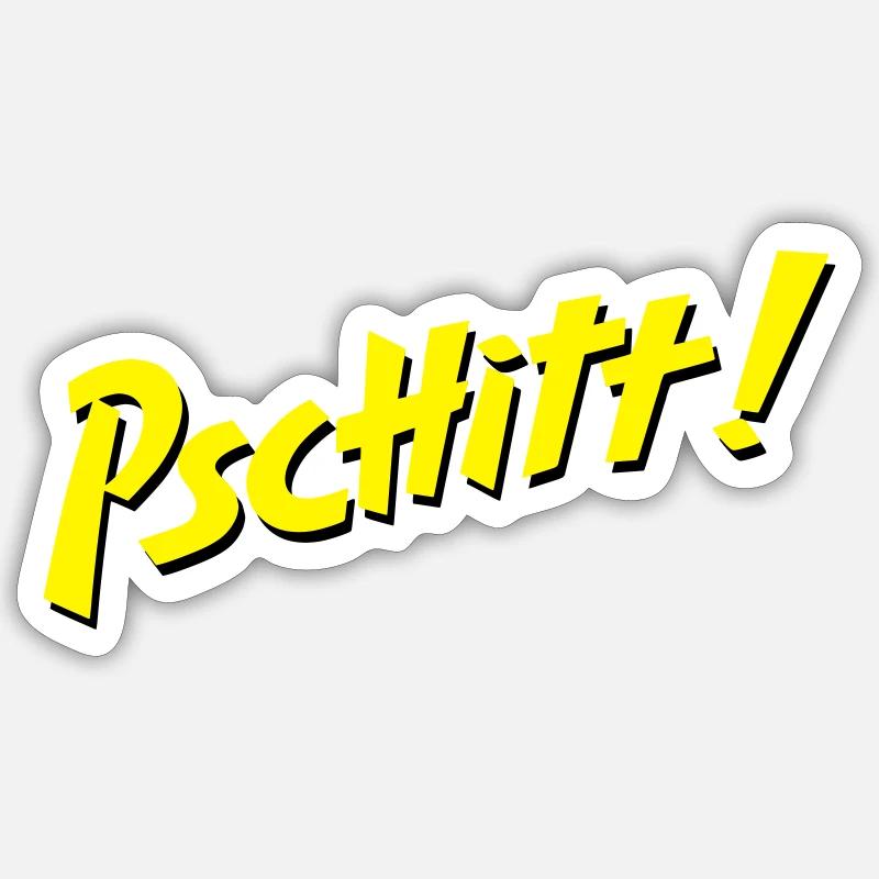 Zitronenspray - Sticker Größe S (10 x 10 cm) - Mattweiß