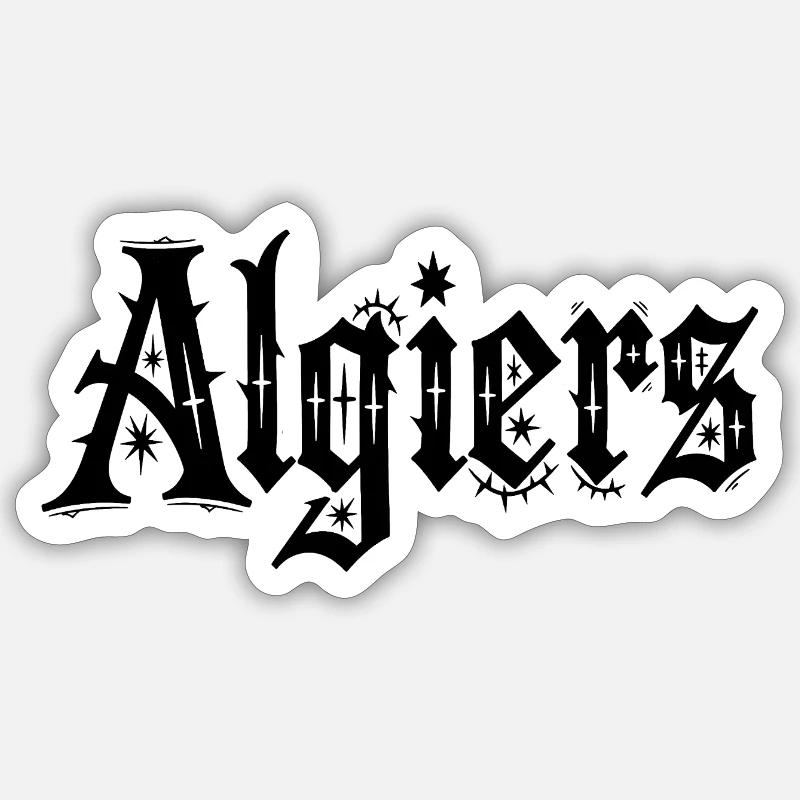 Algiers - Sticker size S (10 x 10 cm) - white matte