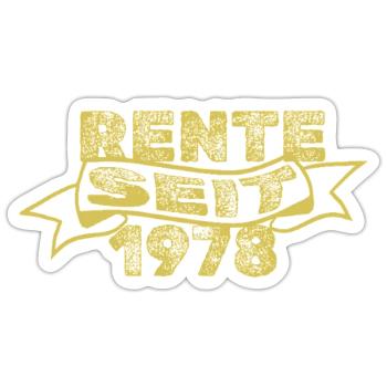 1978 - Sticker Größe S (10 x 10 cm) - Mattweiß - Vorne