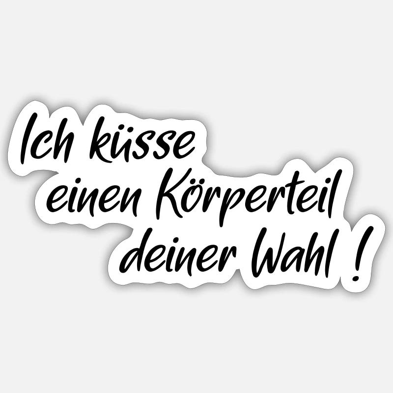 kuesse Koerperteil Sticker Größe S (10 x 10 cm)