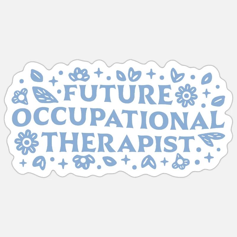 Zukünftige Ergotherapeutin oder studentische Ästhetik Sticker Größe S (10 x 10 cm)