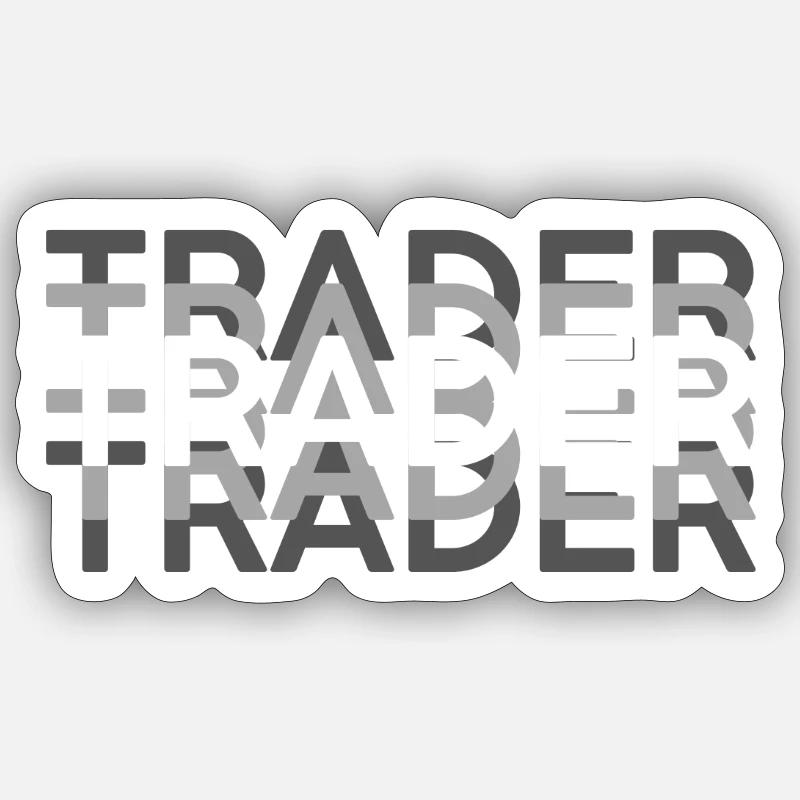 TRADER Sticker Größe S (10 x 10 cm)