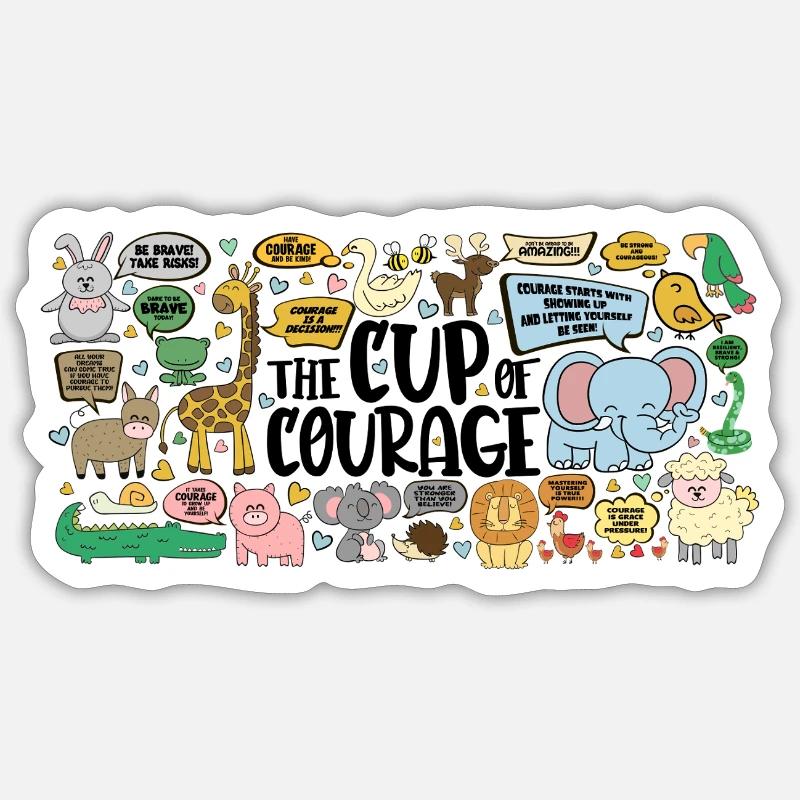 Coupe - Sticker taille S (10 x 10 cm) - blanc mat