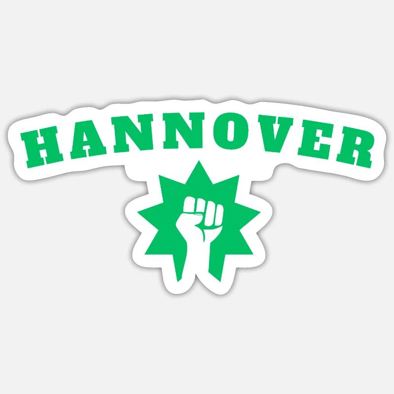 Hannover - Sticker Größe S (10 x 10 cm) - Mattweiß