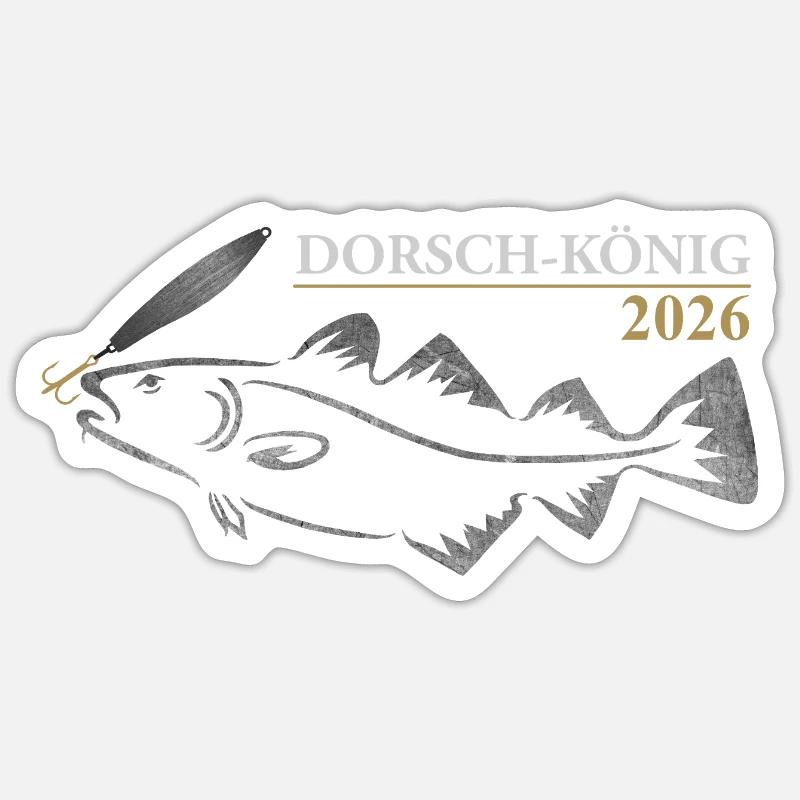 Cod King 2026 - Sticker size S (10 x 10 cm) - white matte