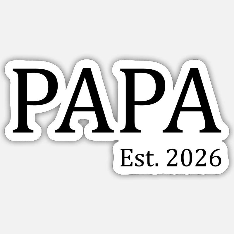 Papa 26 Sticker Größe S (10 x 10 cm)