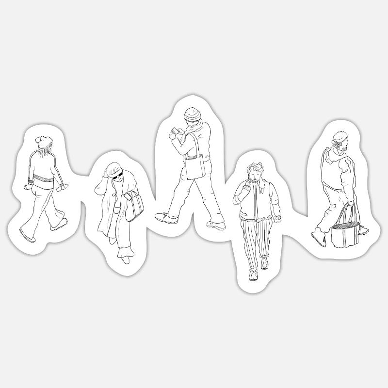 Wir sind Kunst - Sticker Größe S (10 x 10 cm) - Mattweiß