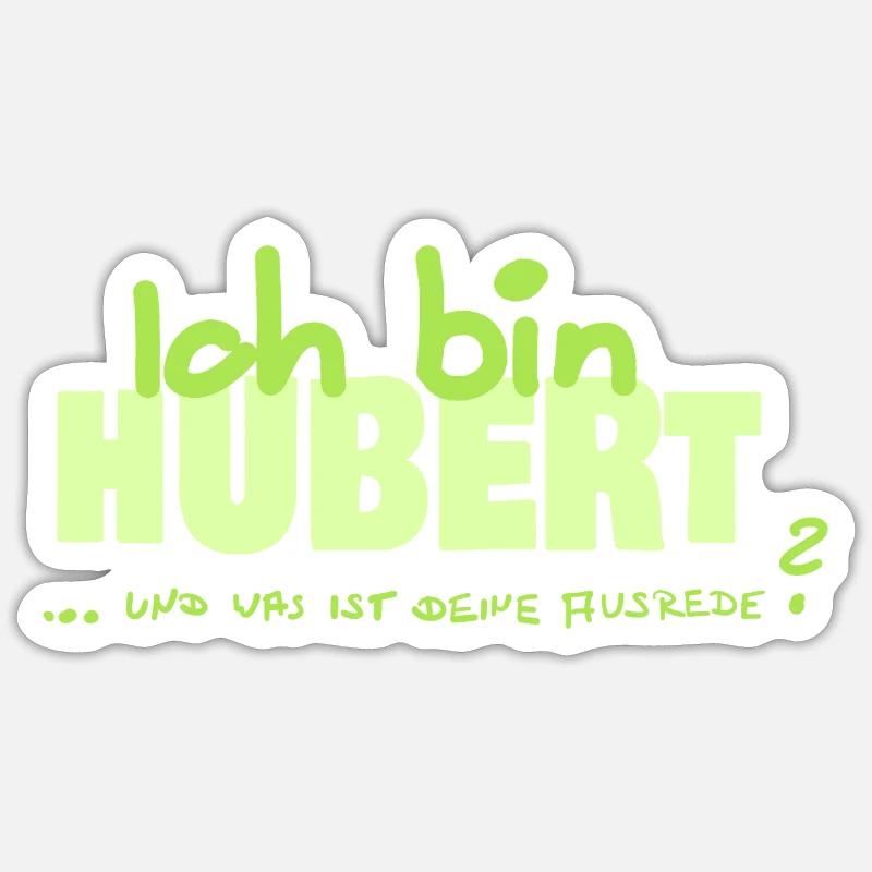 Gift for Hubert - Sticker size S (10 x 10 cm) - white matte