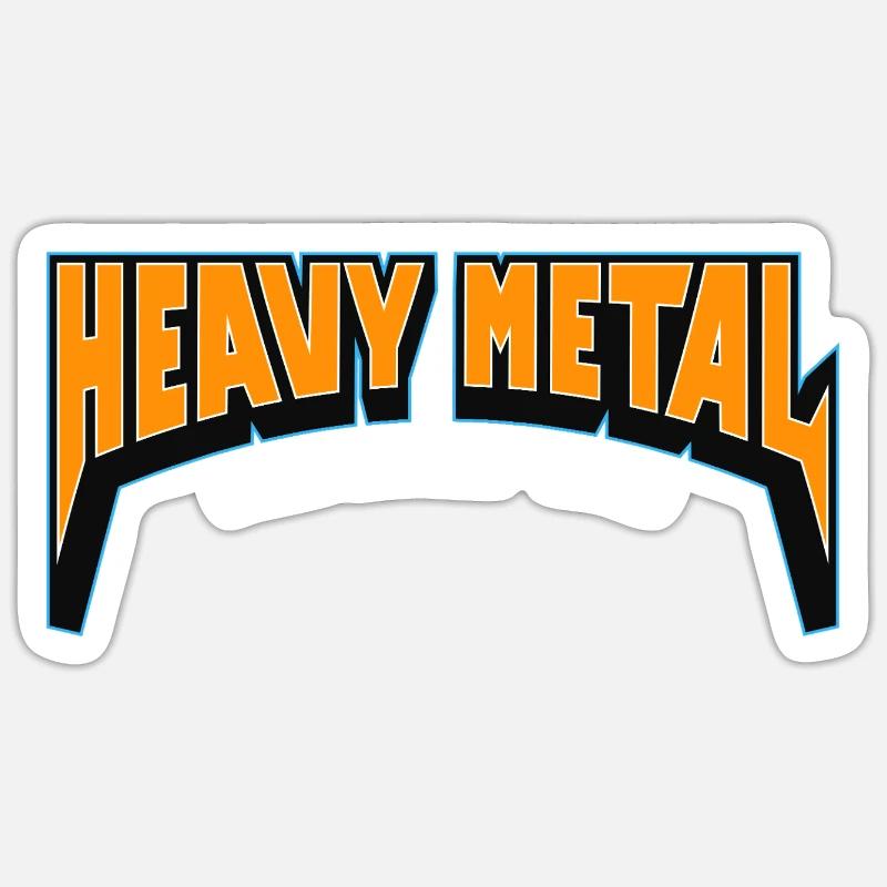 Heavy Metal Hell Yeah Text Logo Sticker size S (10 x 10 cm)