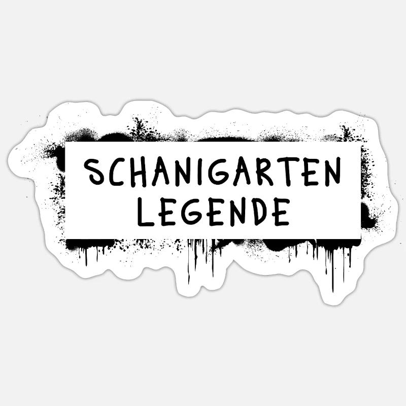 Schanigarten legend – Viennese dialect cult Sticker size S (10 x 10 cm)