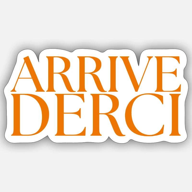 Arrivederci Typo - Sticker Größe S (10 x 10 cm) - Mattweiß