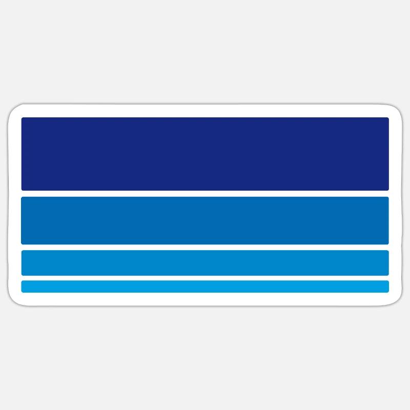 Arrière-plan bleu - Sticker taille S (10 x 10 cm) - blanc mat