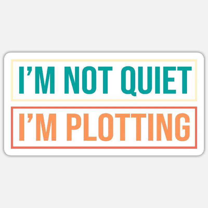 Anxiety Anxious Scaredy Introvert - Sticker size S (10 x 10 cm) - white matte