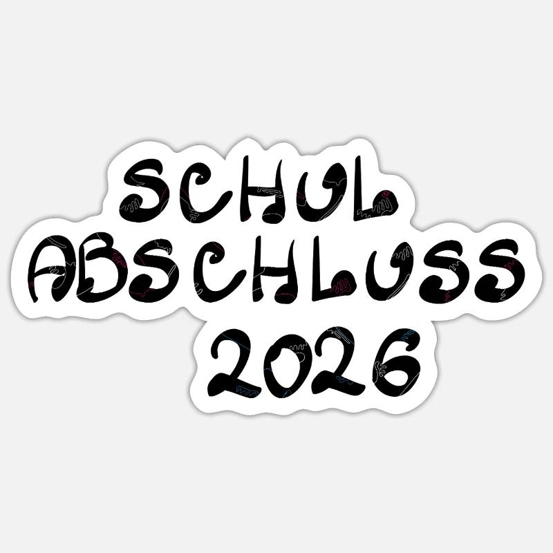 Graduation 2026 - Sticker size S (10 x 10 cm) - white matte