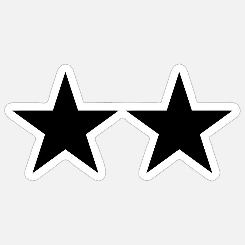 Star star Sticker size S (10 x 10 cm)