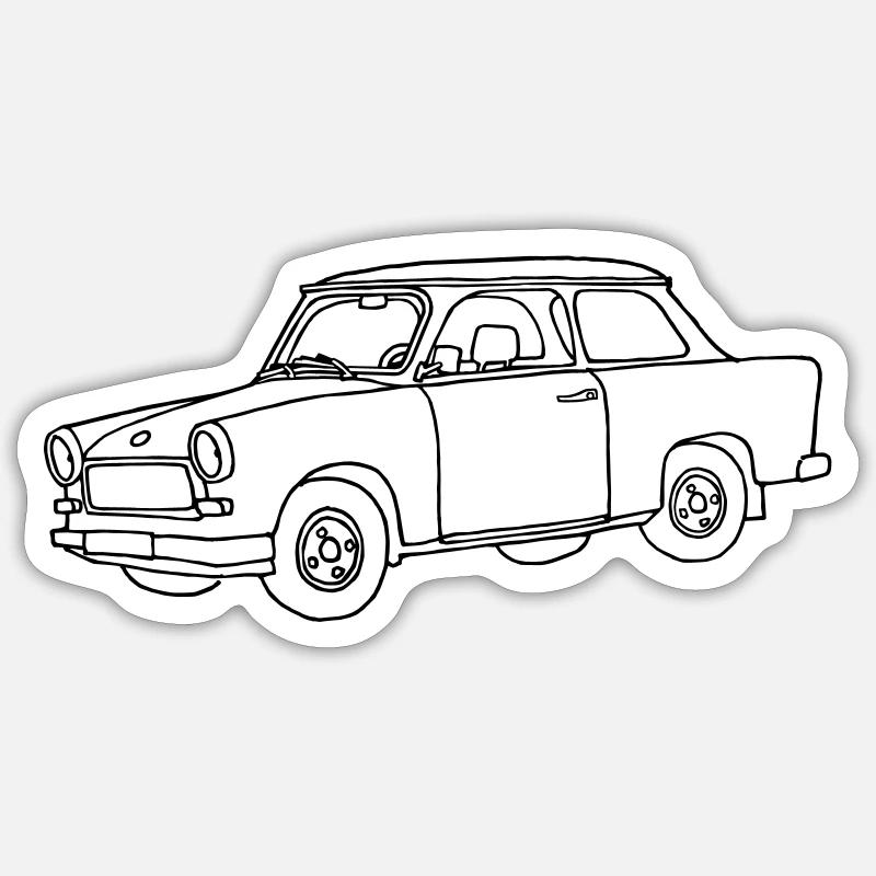 Trabant Sticker size S (10 x 10 cm)