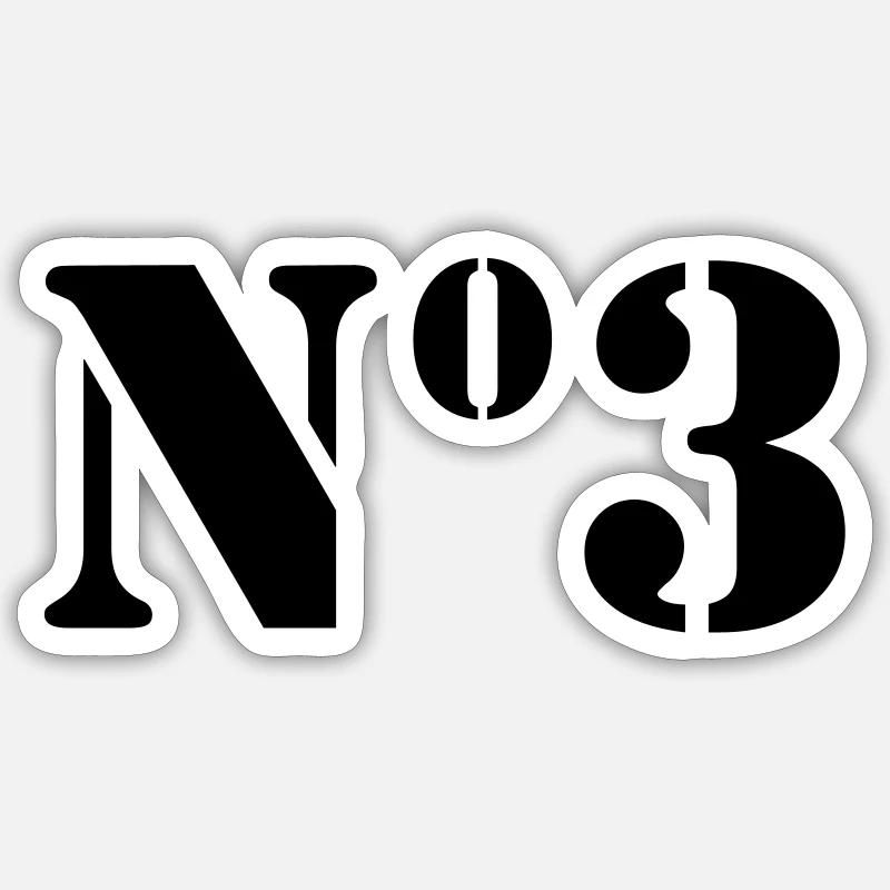 Point 3 // no3 Sticker taille S (10 x 10 cm)