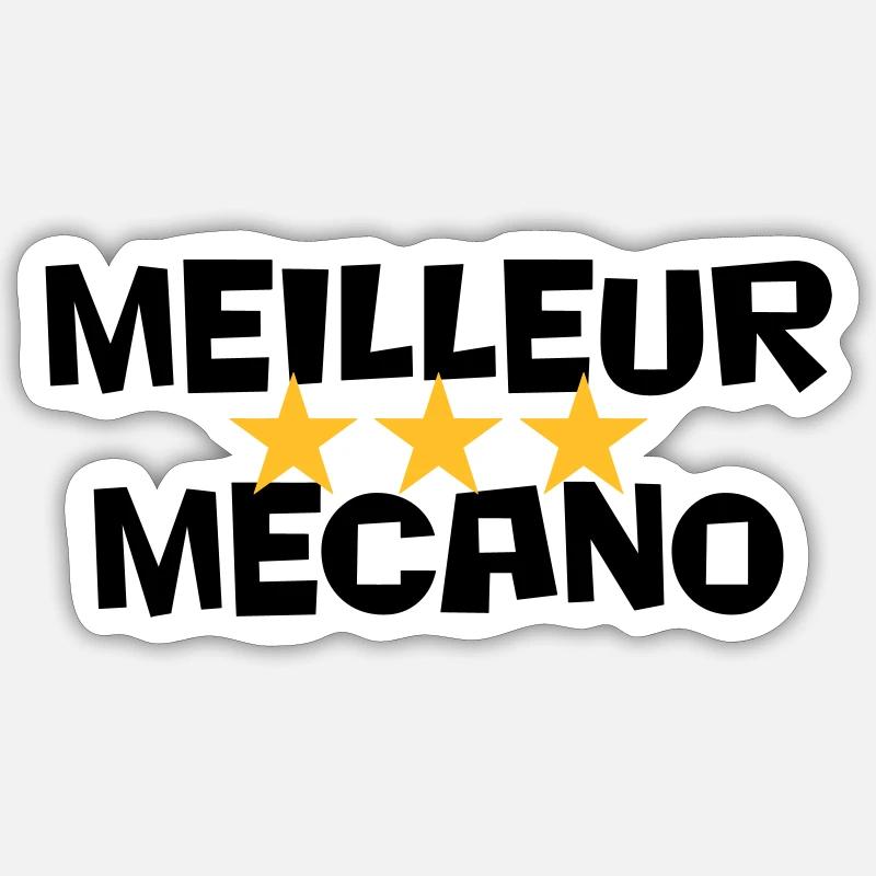 Best Mecano - Sticker size S (10 x 10 cm) - white matte