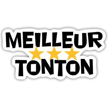 Best Uncle - Sticker size S (10 x 10 cm) - white matte - Front