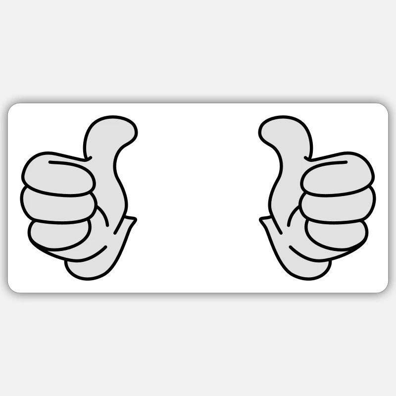 Thumbs Sticker size S (10 x 10 cm)