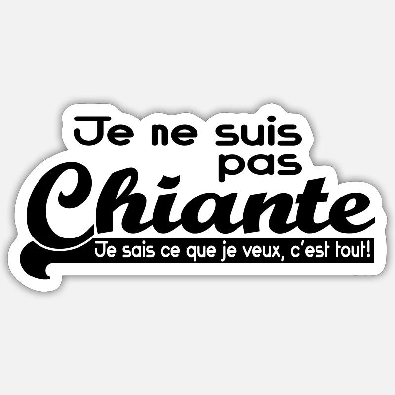 chiante Sticker taille S (10 x 10 cm)