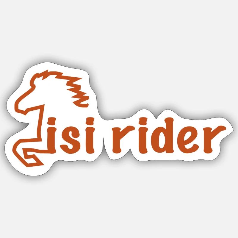 Islande à cheval Sticker taille S (10 x 10 cm)
