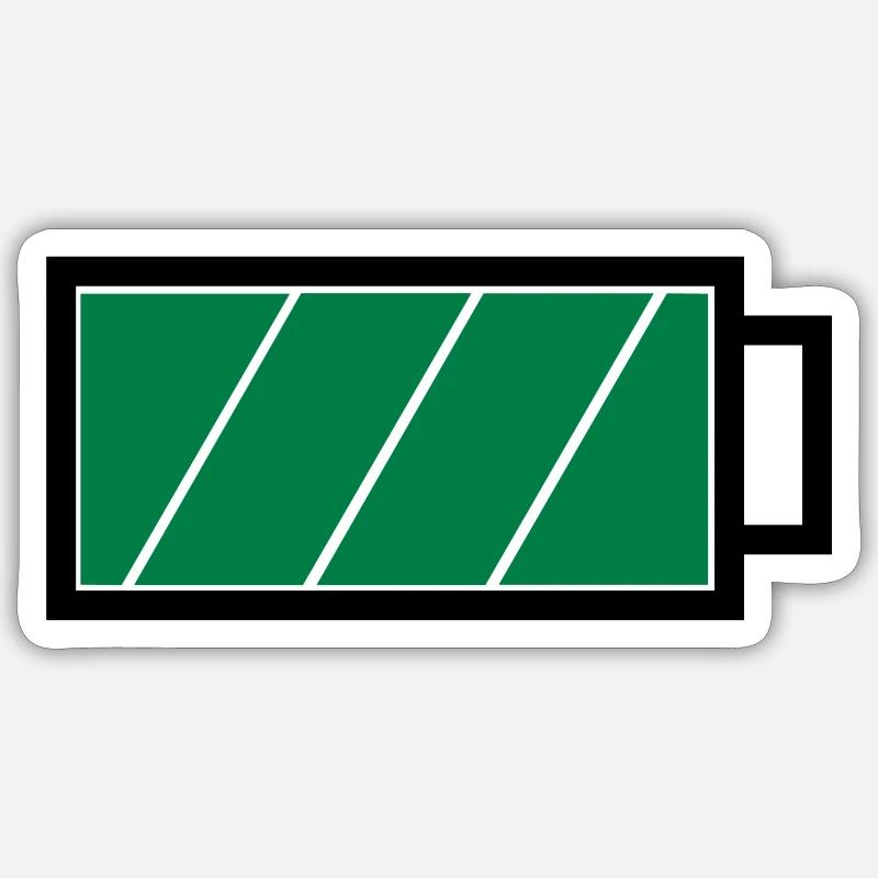 Battery full Sticker size S (10 x 10 cm)